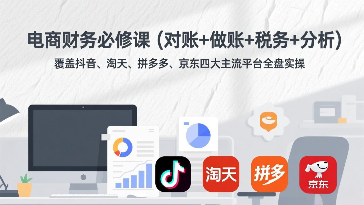 电商财务必修课(对账+做账+税务+分析-课程网