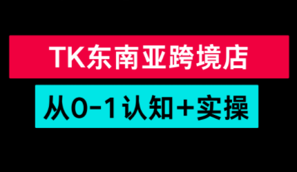 TikTok东南亚跨境从0-1认知实操课-课程网