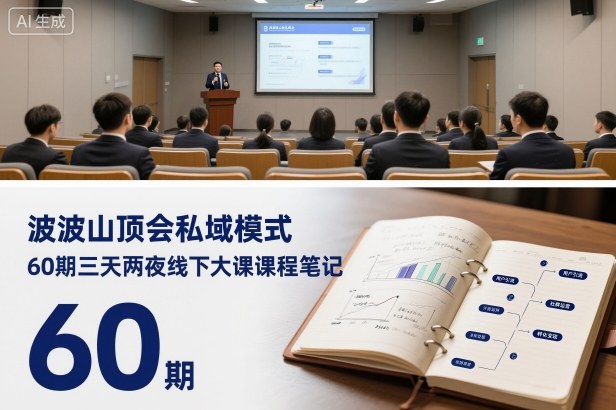 波波山顶会私域模式60期三天两夜线下大课课程笔记（文档）-课程网