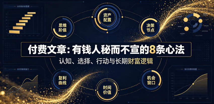 付费文章：有钱人秘而不宣的8条心法-课程网