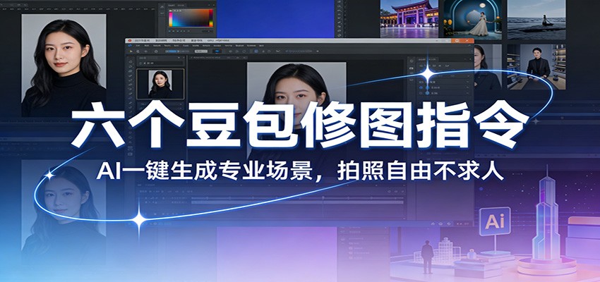 六个豆包修图指令：AI 一键生成专业场景，拍照自由不求人-课程网
