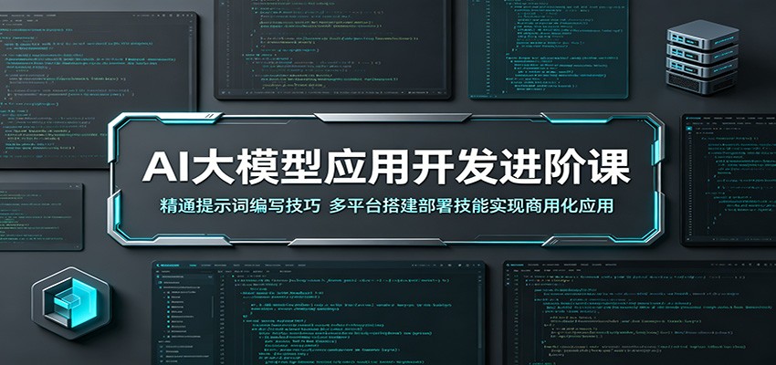 AI大模型应用开发进阶课：精通提示词编写技巧，多平台搭建部署技能实现商用化应用-课程网