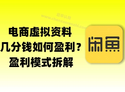揭秘虚拟电商1分钱资料与卡券是如何获得收益的(详细拆解)-课程网
