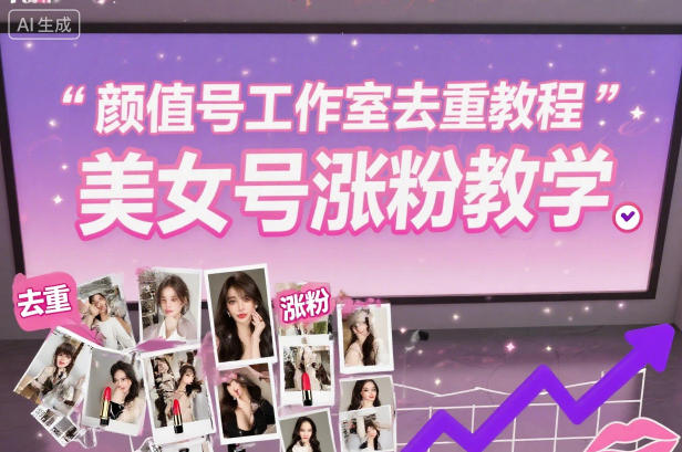颜值号工作室去重教程，美女号涨粉教学-课程网