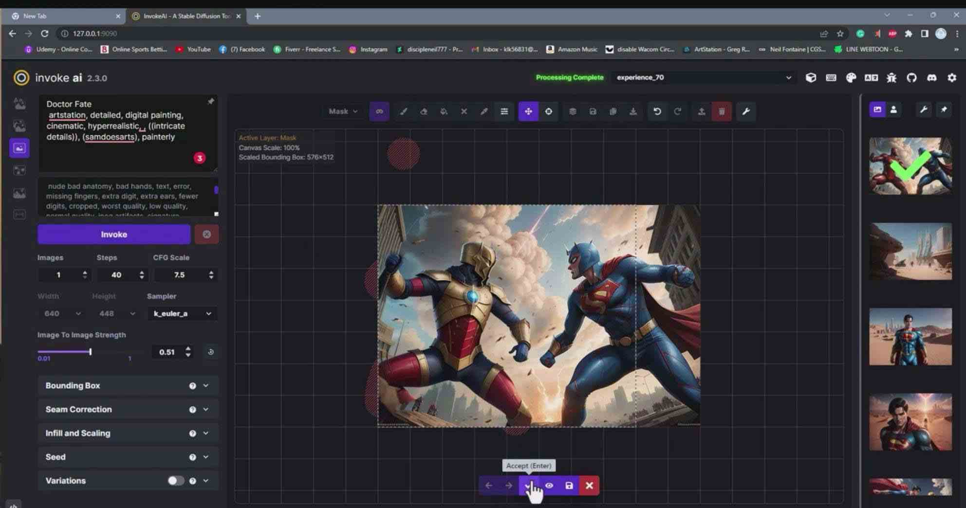 （9760期）Invoke AI 绘画教程-零基础创作可以销售的完美插图-49节-中英字幕-课程网