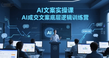 AI文案实操课，AI成交文案底层逻辑训练营-课程网