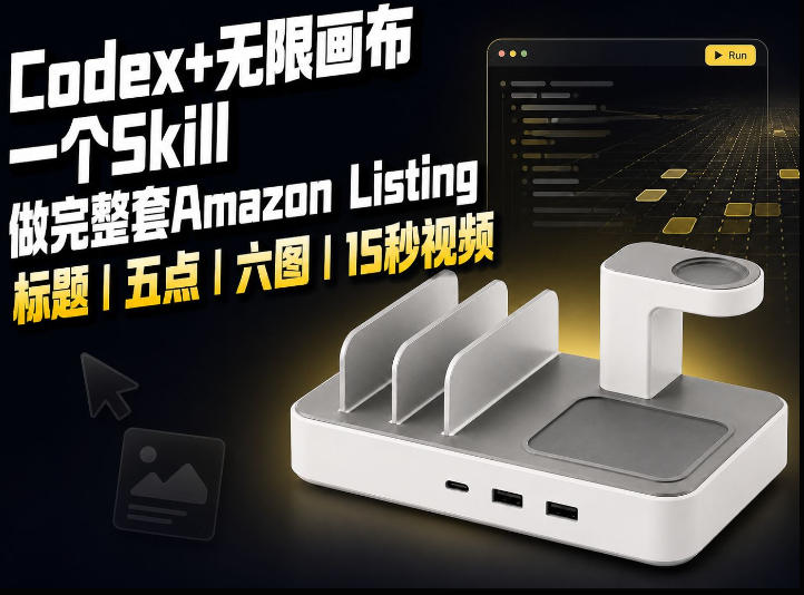 我用一个Codex Skill做完Amazon Listing：标题、五点、六图和视频全流程-课程网