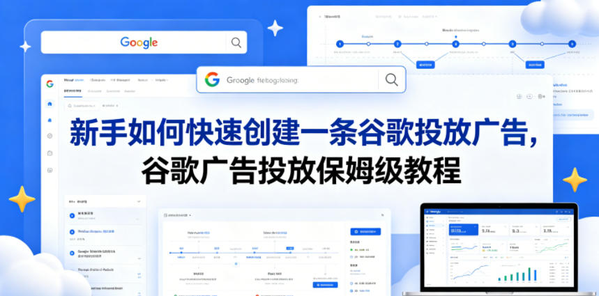 新手如何快速创建一条谷歌投放广告，谷歌广告投放保姆级教程-课程网