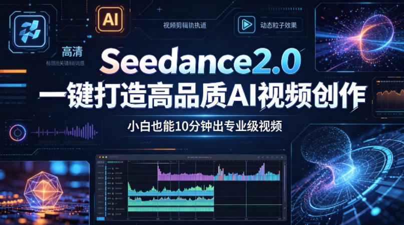 Seedance2.0一键打造高品质AI视频创作，小白也能10分钟出专业级视频-课程网