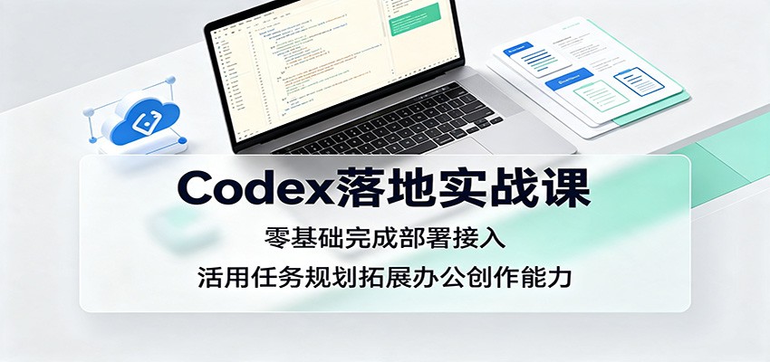 Codex落地实战课：零基础完成部署接入，活用任务规划拓展办公创作能力-课程网