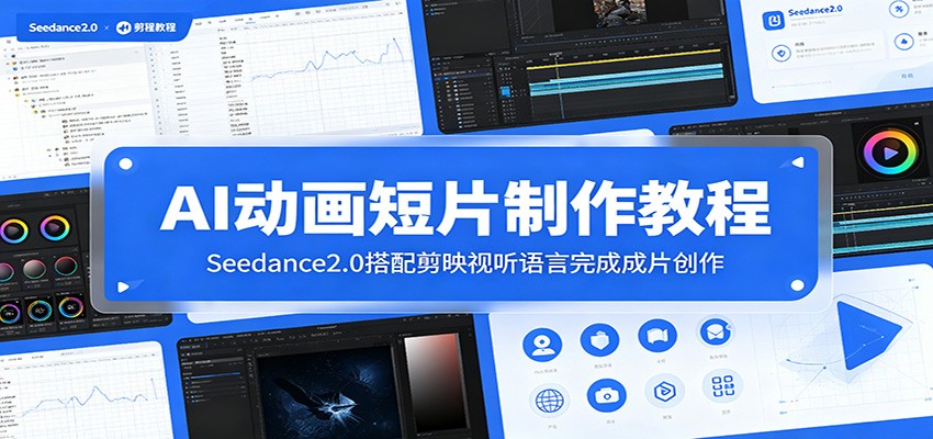 AI动画短片制作教程：Seedance2.0搭配剪映视听语言完成成片创作-课程网