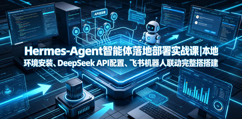 Hermes-Agent智能体落地部署实战课｜本地环境安装、DeepSeek API配置、飞书机器人联动完整搭建教程-课程网