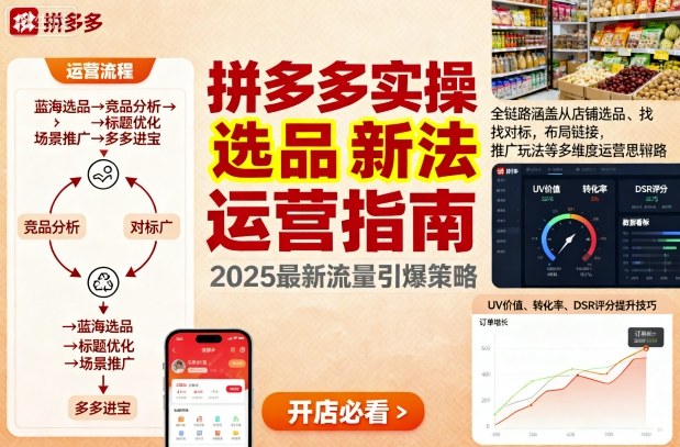 王校长9月12拼多多实操新玩法，全链路涵盖从店铺选品、找对标，布局链接，推广玩法等多维度运营思路（更新）-课程网