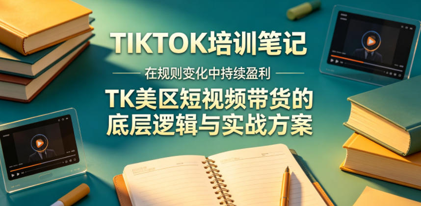 视界跨境TIKTOK4月17培训笔记，在规则变化中持续盈利，TK美区短视频带货的底层逻辑与实战方案【文档】-课程网
