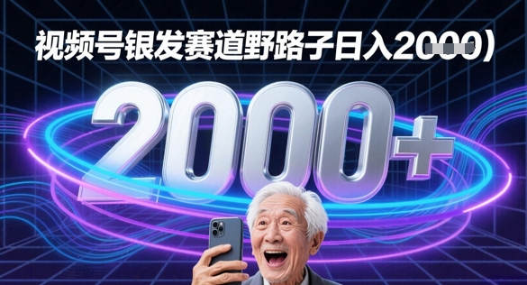 蝴蝶号银发赛道流量密码野路子日入多张-课程网