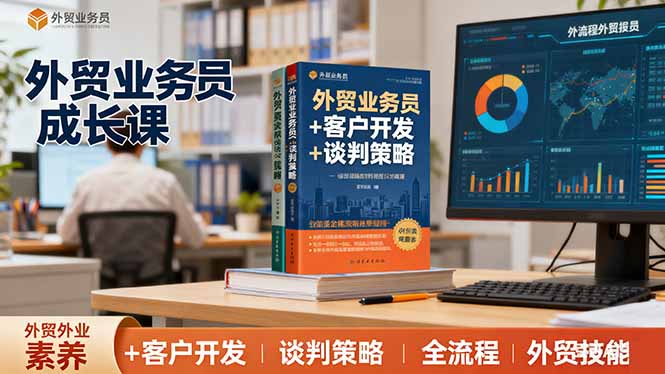外贸业务员成长课：职业素养+客户开发+谈判策略、掌握全流程外贸技能-课程网