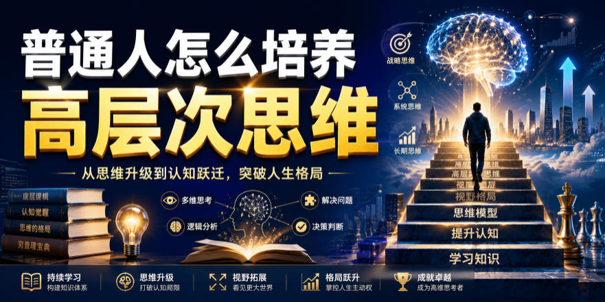 公众号付费文章：普通人怎么培养高层次思维-课程网