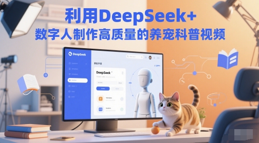 利用DeepSeek+数字人制作高质量的养宠科普视频-课程网