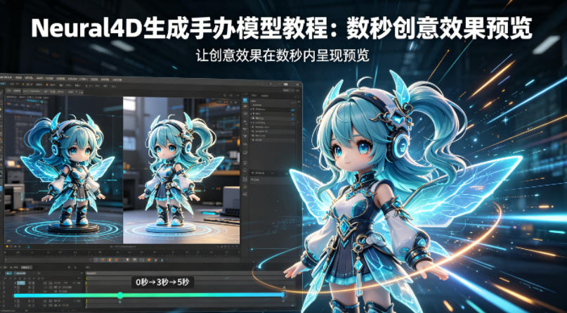 Neural4D生成手办模型教程，让创意效果在数秒内呈现预览-课程网