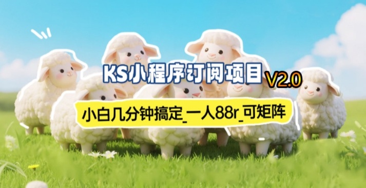 【新一期】小程序订阅_小白几分钟70-80r，可矩阵（已测到账）-课程网