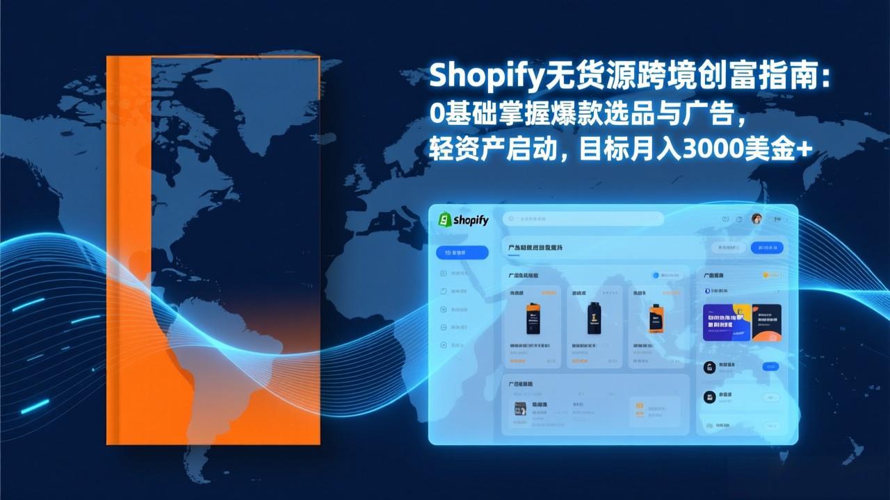 Shopify爆款打法实战：从选品到广告投放，复制爆款模型，驱动独立站月销售额破万刀-课程网