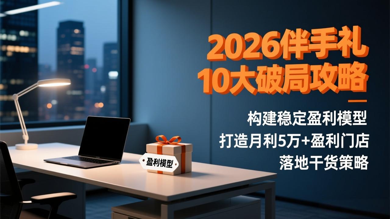 2026伴手礼10大破局攻略：构建稳定盈利模型，打造月利5万+盈利门店，落地干货策略-课程网