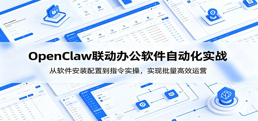 OpenClaw自动化实操课：从软件安装配置到指令实操，实现批量高效运营-课程网