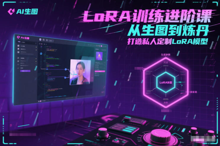 LoRA训练进阶课，从生图到炼丹，打造私人定制LoRA模型-课程网