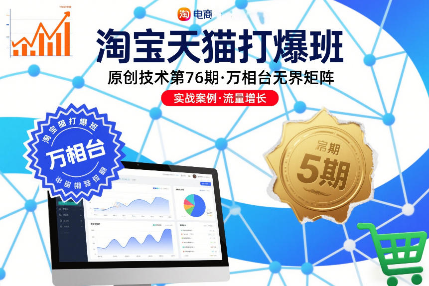 淘宝天猫打爆班原创技术第76期，万相台无界矩阵-课程网