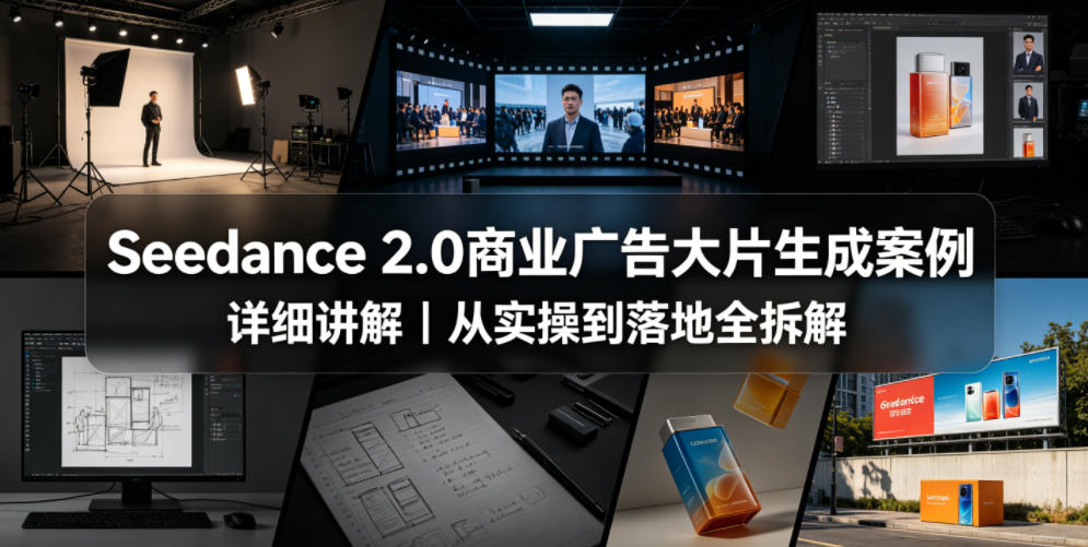 Seedance 2.0商业广告大片生成案例详细讲解｜从实操到落地全拆解-课程网