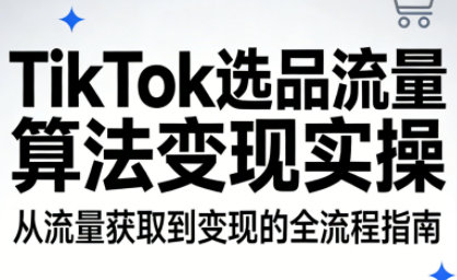 TikTok选品流量算法变现实操-课程网