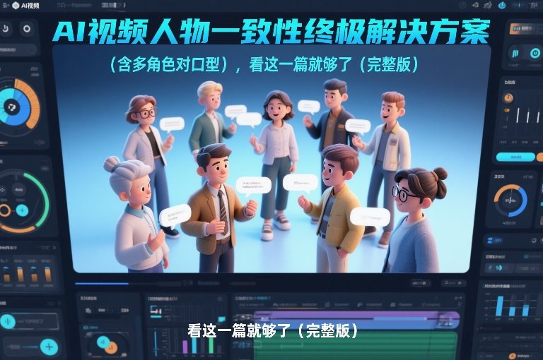 AI视频人物一致性终极解决方案（含多角色对口型），看这一篇就够了（完整版）-课程网