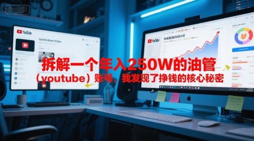 付费文章：拆解一个年入250W的油管（youtube）账号，我发现了挣钱的核心秘密-课程网