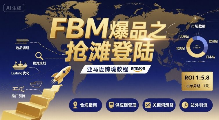 FBM爆品之抢滩登陆-亚马逊跨境教程-课程网