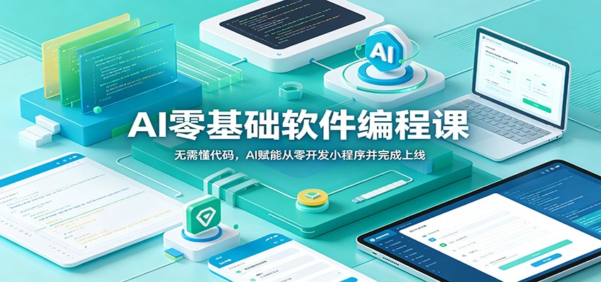 AI零基础软件编程课：无需懂代码，AI赋能从零开发小程序并完成上线-课程网
