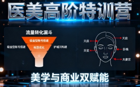 0-1000W医美高阶特训营课程，美学与商业双赋能-课程网