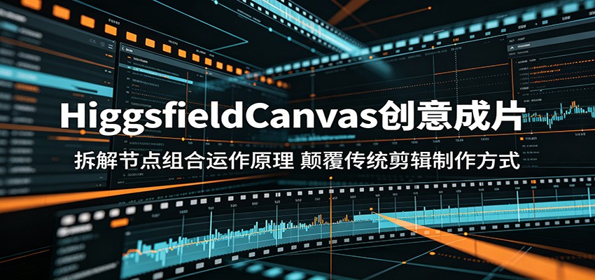 HiggsfieldCanvas创意成片：拆解节点组合运作原理，颠覆传统剪辑制作方式-课程网