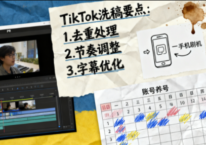 TikTok洗稿剪辑全流程课-课程网