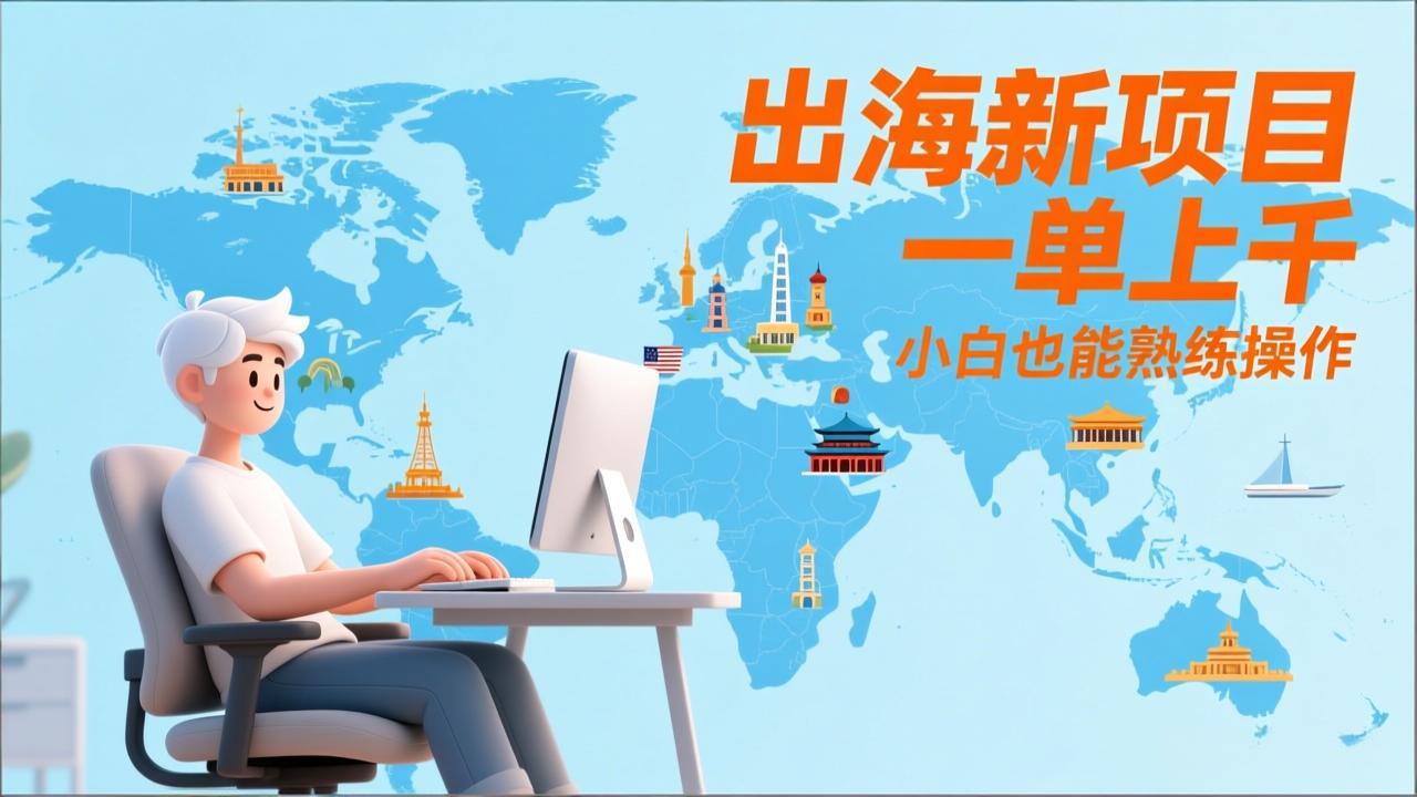出海新项目，一单上千，小白也能熟练操作-课程网