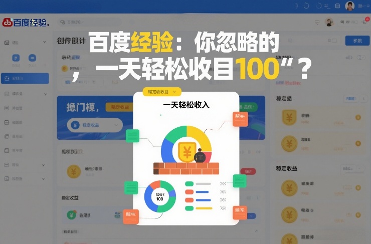 百度经验：你忽略的“搬砖项目”，一天轻松收入100-课程网