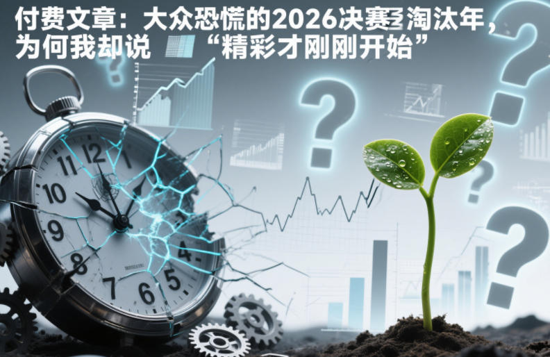 付费文章：大众恐慌的2026决赛淘汰年，为何我却说“精彩才刚刚开始”？-课程网