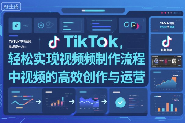 TikTok中视频制做流程，轻松实现Tk中视频的高效创作与运营-课程网