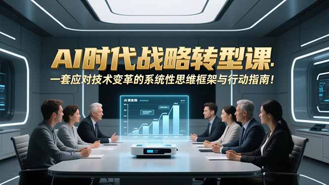 AI时代战略转型课：一套应对技术变革的系统性思维框架与行动指南！-课程网