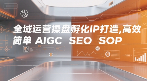 全域运营操盘孵化IP打造，高效 简单 AIGC SEO SOP-课程网