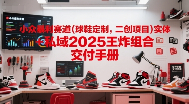 小众暴利赛道(球鞋定制，二创项目)实体+私域2025王炸组合 交付手册-课程网