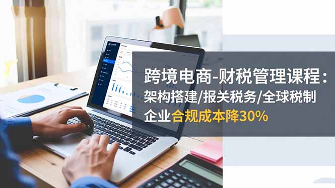 跨境电商-财税管理课程：架构搭建/报关税务/全球税制，企业合规成本降30%-课程网