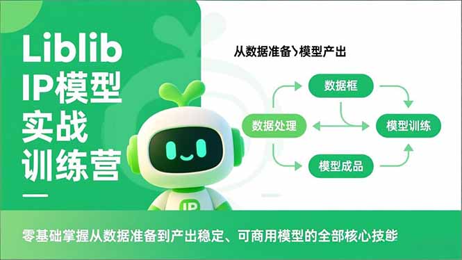 Liblib IP模型实战训练营，零基础掌握从数据准备到产出稳定、可商用模型的全部核心技能-课程网