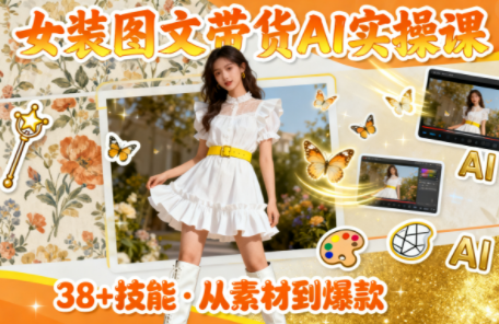 女装图文带货的AI实操课-课程网