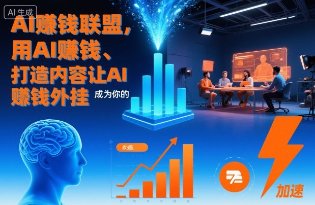 AI賺钱联盟，用AI賺钱、打造内容让AI成为你的賺钱外挂-课程网