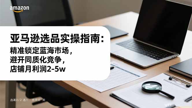 亚马逊选品实操指南：精准锁定蓝海市场，避开同质化竞争，店铺月利润2-5w-课程网